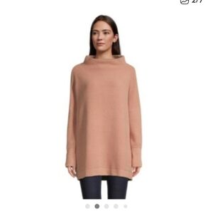 Free PeopleOttoman In Coffee Cream Tan Cowl Neck Tunic